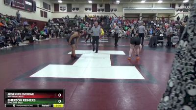 235 lbs 13th Place Match - Emerson Reimers, Iowa City West vs Joslynn Dvorak, Waterloo West