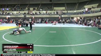 95 lbs Semifinal - Jayce LeClaire, De Pere Redbirds Youth vs Jameson Schissel, Outlaw Wrestling Club