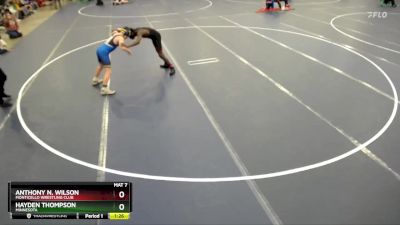 130 lbs Quarterfinal - Anthony N. Wilson, Monticello Wrestling Club vs Hayden Thompson, Minnesota