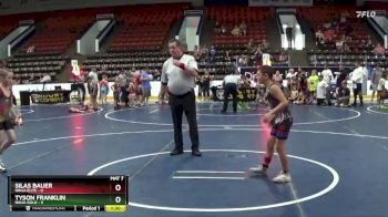 72 lbs Round 2 (6 Team) - Silas Bauer, Ninja Elite vs Tyson Franklin, Ninja Gold