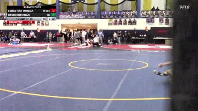 141 lbs Round Of 16 - Sebastian Ortega, Princeton Unattached vs Gavin Sheridan, Unattached