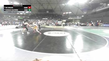 Boys 3A 144 lbs Cons. Round 2 - Kodiak Halpern, Seattle Academy vs Bo Bruhn, Enumclaw