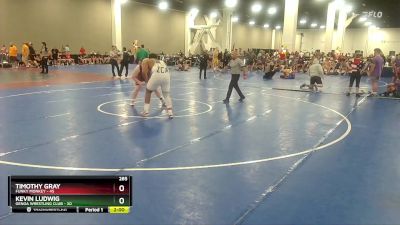 285 lbs Quarterfinals (8 Team) - Kevin Ludwig, Genoa Wrestling Club vs Timothy Gray, Funky Monkey