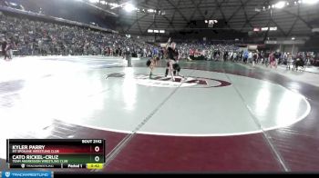 74 lbs Quarterfinal - Kyler Parry, Mt Spokane Wrestling Club vs Cato Rickel-Cruz, Team Aggression Wrestling Club