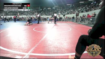43 lbs Rr Rnd 2 - Braxton Shackelford, Prime Wrestling vs CirCarter Bridges, Eastside Pride Wrestling Club