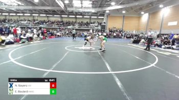 126 lbs Consi Of 4 - Nathan Sayers, Xaverian vs Evan Boulard, Massabesic