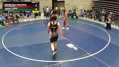 85-91 lbs Round 2 - Zariah Lopez, Montrose Elite vs Sophie Kula-Faalafua, Pride Wrestling