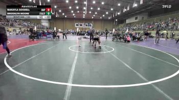 145 lbs Cons. Round 4 - Makayla Goodell, Sand Springs vs Brooklyn Moore, Staley