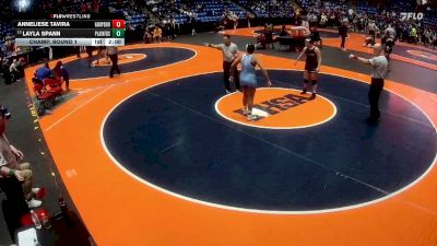 170 lbs Champ. Round 1 - Layla Spann, Plainfield (South) vs Anneliese Tavira, Hampshire