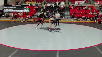 174 lbs Semifinal - Colin McAlister, Central Missouri vs Shane Bates, Indianapolis