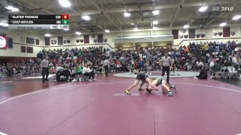 126 lbs 9th Place Match - Slater Thomas, Eddyville-Blakesburg-Fremont vs Colt Boyles, Burlington Notre Dame