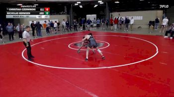 157 lbs Quarterfinal - Christian Czerwinski, Unattached vs Nicholas Hermsen, Unattached