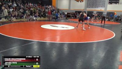 135-138 lbs Round 1 - Chloe Kraayenbrink, Cedar Rapids Washington vs Jayven Frye, Linn-Mar