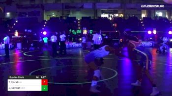 109 lbs Quarterfinal - Taylor Hood, 208 Badgers vs Janessa George, Chatfield Jr Wrestling