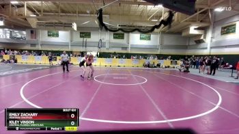 138 lbs Cons. Round 5 - Emily Zachary, Montana Disciples vs Kiley Vinson, Central Florida Wrestling