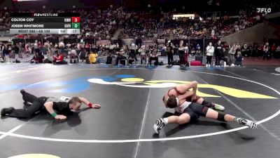 4A 138 lbs Cons. Round 2 - Colton Coy, Kimberly vs Joben Whitmore, South Fremont