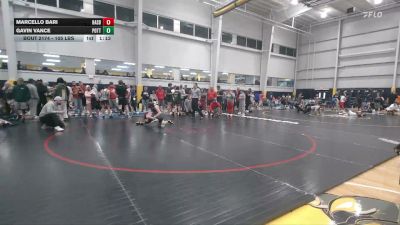 105 lbs Consi Of 4 - Marcello Bari, Hasbrouck Heights vs Gavin Vance, Pottstown