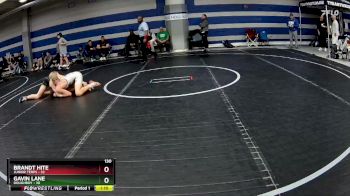 130 lbs Round 5 (8 Team) - Gavin Lane, Doughboy vs Brandt Hite, Junior Terps