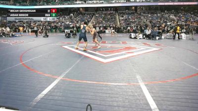 6A 190 lbs Quarterfinal - Aidan Minior, Swansboro vs Micah Geoghegan, St. Stephens High School