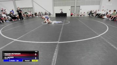 144 lbs Round 2 (8 Team) - Mason Petersen, Nebraska vs DJ Neider, Idaho