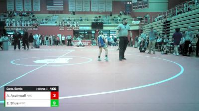 10U - 67 lbs Cons. Semis - Alek Aspinwall, Apache Wrestling Club vs Eli Shue, Western Wrestling Club