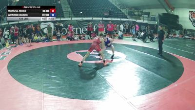 126 lbs Manuel Maes, New Mexico HS Boys vs Weston Block, Montana 2 HS Boys
