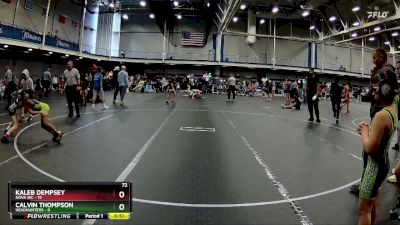 72 lbs Round 5 (10 Team) - Calvin Thompson, Headhunters vs Kaleb Dempsey, NOVA WC