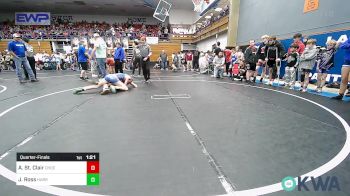 110 lbs Quarterfinal - Anistyn St. Clair, Choctaw Ironman vs Juel Ross, Harrah Little League Wrestling