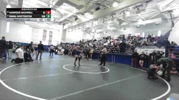 140 lbs Champ. Round 2 - Ajanique Maxwell, Rancho Verde vs Emma Whittenton, Camarillo