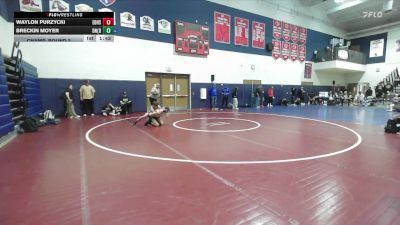 122 lbs Champ. Round 2 - Waylon Purzycki, El Dorado High School vs Breckin Moyer, Del Norte (San Diego)