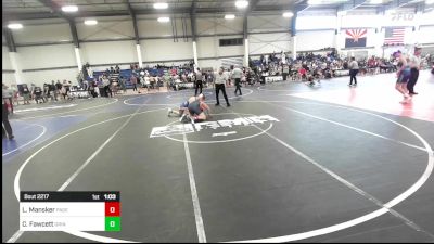 157 lbs Round Of 32 - Landon Mansker, Page HS vs Carter Fawcett, Grindhouse WC