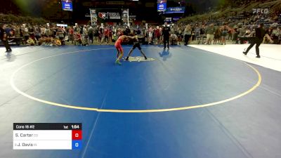 88 lbs Cons 16 #2 - Simon Carter, CO vs Jayland Davis, IN