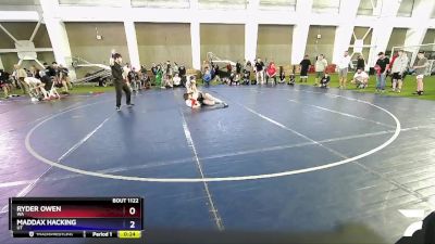 114 lbs Quarterfinal - Ryder Owen, WA vs Maddax Hacking, UT