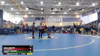 114 lbs Quarterfinal - Monae Jackson, Saltillo vs Jayla Wilson, Ocean Springs