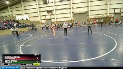 150 lbs Cons. Round 4 - Elan Salisbury, Maple Mountain vs Devin James, Clearfield