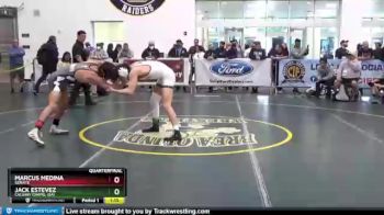 138 lbs Quarterfinal - Marcus Medina, Servite vs Jack Estevez, Calvary Chapel (sa)