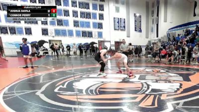 157 lbs 3rd Place Match - Connor Perry, Point Loma vs Joshua Davila, Williams Field