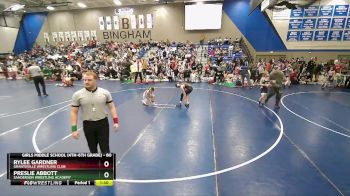 80 lbs Quarterfinal - Rylee Gardner, Grantsville Wrestling Club vs Preslie Abbott, Sanderson Wrestling Academy