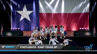 Footlights - East Texas Spirit Shazam [2022 L3.2 Senior - PREP Day 1] 2022 American Cheer Power Galveston Showdown DI/DII