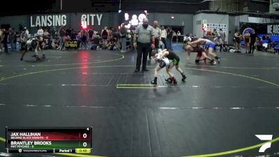 47 lbs Round 3 (4 Team) - Jax Hallihan, Belding Black Knights vs Brantley Brooks, Mat Psychos