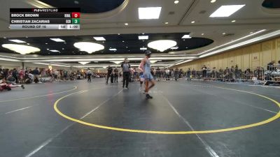 120 lbs Round Of 16 - Brock Brown, Khalsa WC vs Christian Zacarias, Ecr