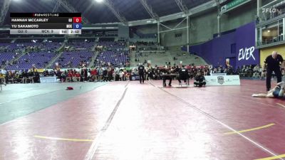 117 lbs Round 1 (16 Team) - Hannah Mccarley, Gannon University vs Yu Sakamoto, McKendree University