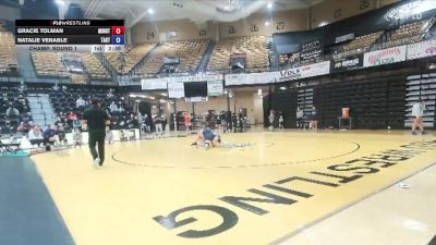 180 lbs Champ. Round 1 - Natalie Venable, Tarleton State vs Gracie Tolman, Minot State