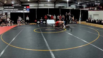 74 kg Cons. Round 3 - Allen Catour, Dubuque Wrestling Club vs Christopher Scott, Warrior Regional Training Center