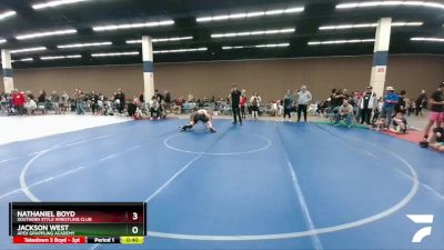 114-124 lbs Round 1 - Nathaniel Boyd, Southern Style Wrestling Club vs Jackson West, Apex Grappling Academy