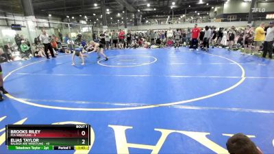 90 lbs Finals (2 Team) - Elias Taylor, RALEIGH ARE WRESTLING vs Brooks Riley, FCA WRESTLING