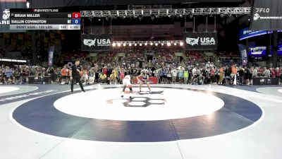 132 lbs Champ. Rd Of 128 - Brian Miller, CA vs Dallin Covington, MT