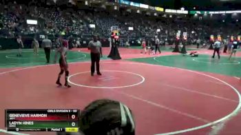 90 lbs Semifinal - Ladyn Hines, BRN3 vs Genevieve Harmon, JRP1