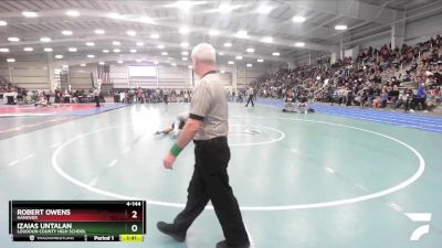 4-144 lbs Champ. Round 1 - Robert Owens, Hanover vs Izaias Untalan, Loudoun County High School