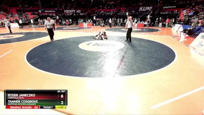 3A 157 lbs Cons. Round 1 - Tanner Cosgrove, Hoffman Estates (Conant) vs Ryder Janeczko, Yorkville (H.S.)